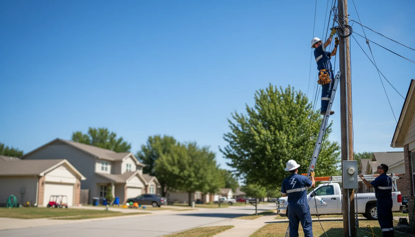 Residential electrician providing installation services in Sloan, NV
